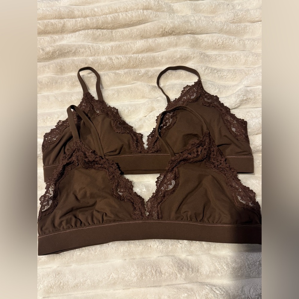 Skims Lace Triangle Bralette